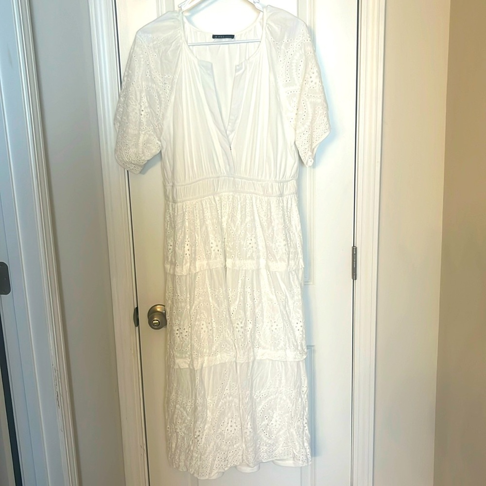 Midi Lace White Dress